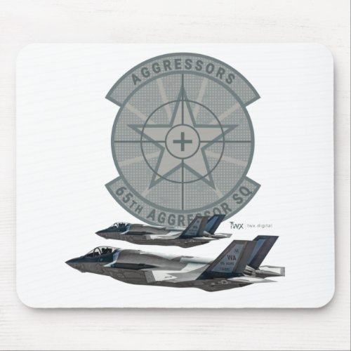 F_35A Lightnings from the 65th Aggressor Squadron Mouse Pad