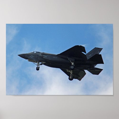 F_35c Lightning II Fighter Poster