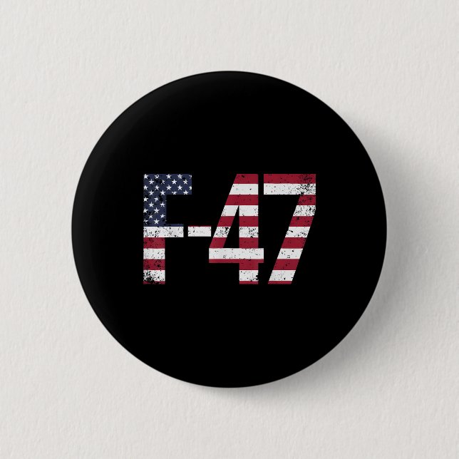 F-47 Aircraft Fighter Jet 6th Generation Fighter  Button (Front)
