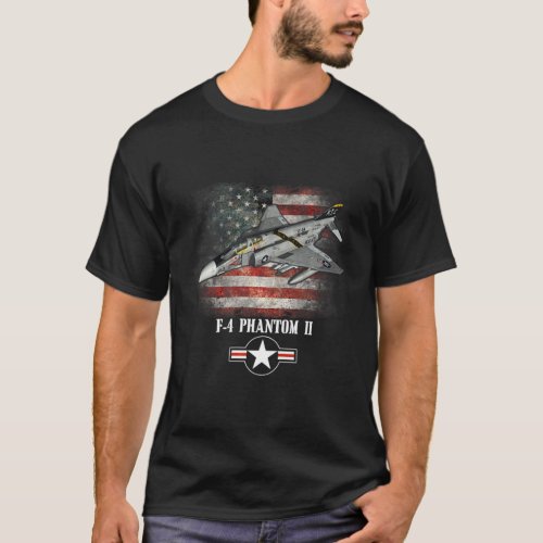 F_4 Phantom 2 Air Force US Flag Patriotic Shirt _