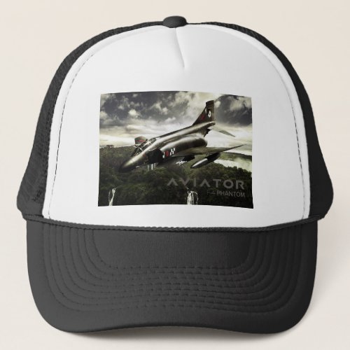 F_4 Phantom Fighter Jet Trucker Hat