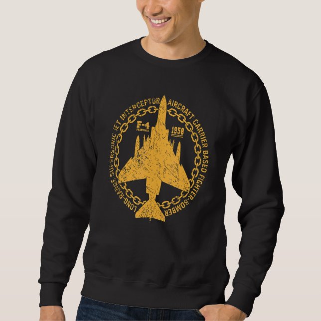 F 4 Phantom Ii Fighter Bomber Jet Interceptor Airc Sweatshirt (Front)