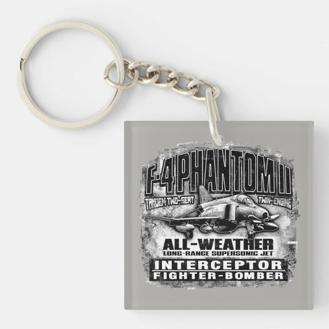 F-4 Phantom II Keychain Acrylic Keychain (Front)