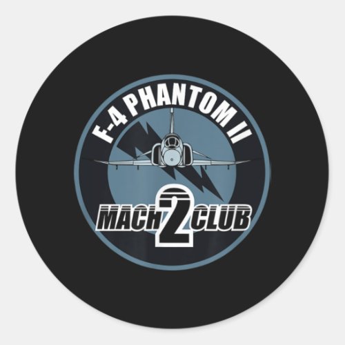 F_4 Phantom II Mach 2 Club Classic Round Sticker
