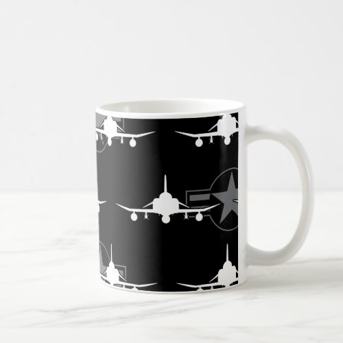 F_4 Phantom II Military Fighter Jet Airplane Coffee Mug