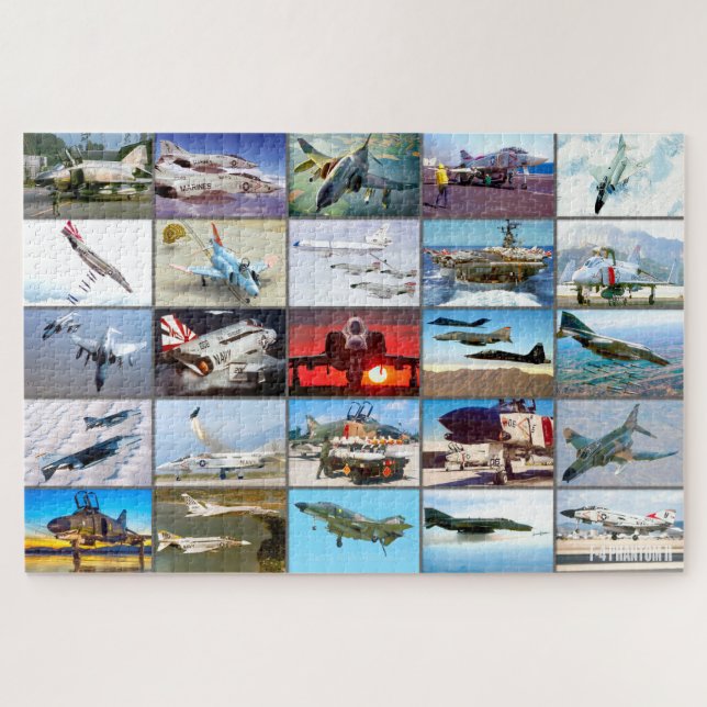 F-4 PHANTOM II “MONTAGE” JIGSAW PUZZLE (Horizontal)