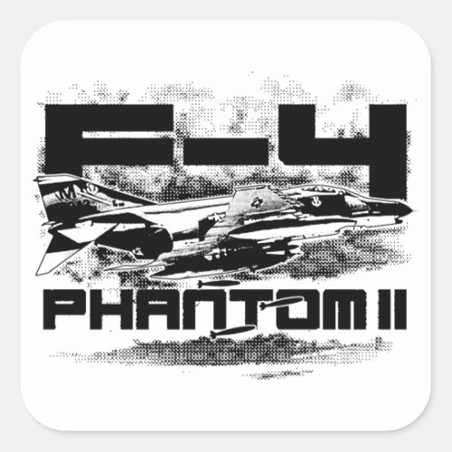 F_4 Phantom II Square Sticker