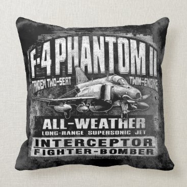 F-4 Phantom II Throw Pillow Throw Pillow F-4 Phantom II Throw Pillow Throw Pillow