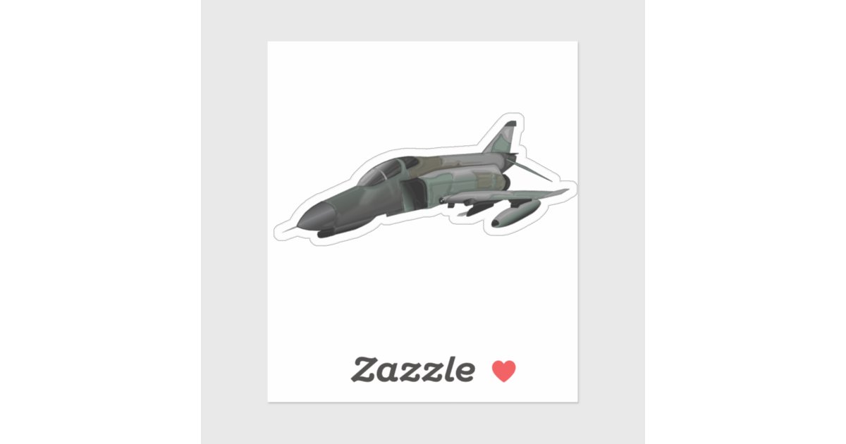 F-4 Phantom Sticker | Zazzle