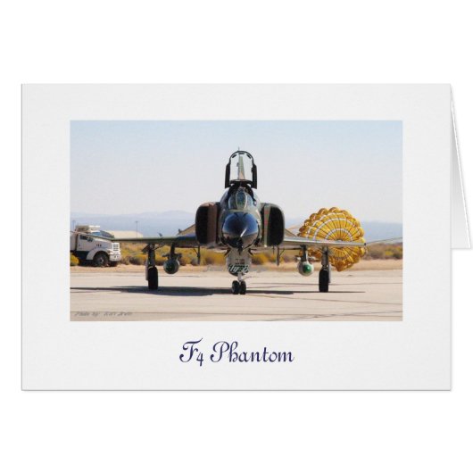 F-4 Phantom with Drag Chute, F4 Phantom Cards (Front Horizontal)
