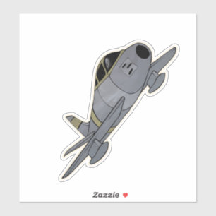 F-86 Sabre, Fighter Jet Aircraft Sticker