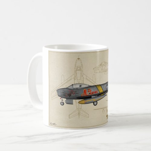 F_86 Sabre Jet coffee mug