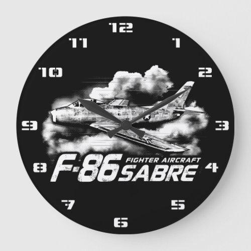 F_86 Sabre Large Clock