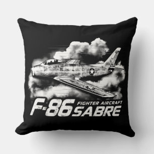 F-86 Sabre Throw Pillow