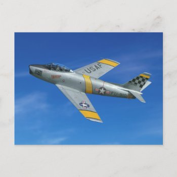 F-86f "beautious Butch" Postcard by tempera70 at Zazzle