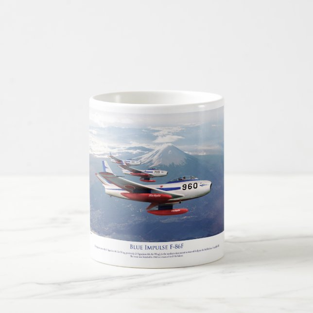 F-86F Blue Impulse Blue Impulse Coffee Mug (Center)