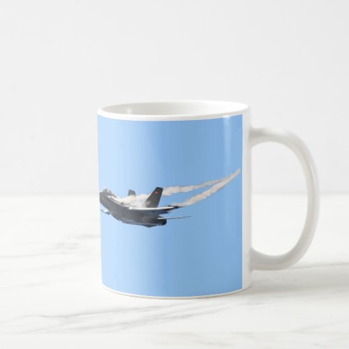 FA_18 Fighter Jet Plane Air Show Stunt Coffee Mug