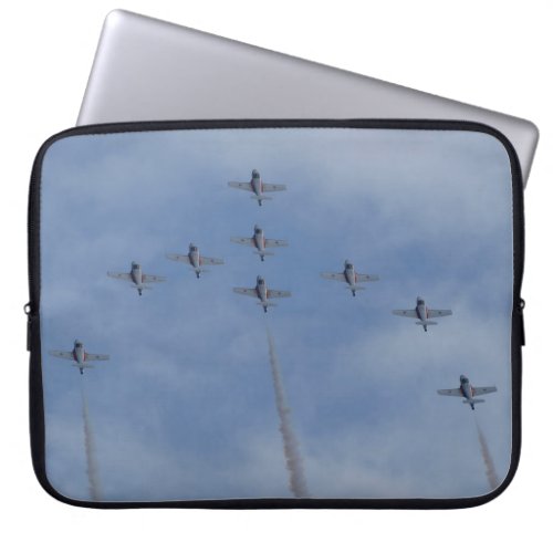 FA_18 Fighter Jet Plane Air Show Stunt Laptop Sleeve