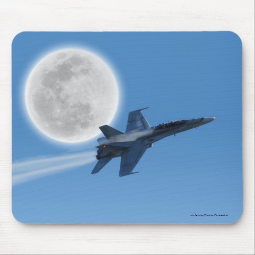 FA_18 Fighter Jet Plane Air Show Stunt Mouse Pad