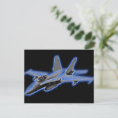 F/A-18 Hornet Blue Fighter Jet (Standing Front)