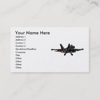 F/A-18 Hornet Fighter Jet Business Cards