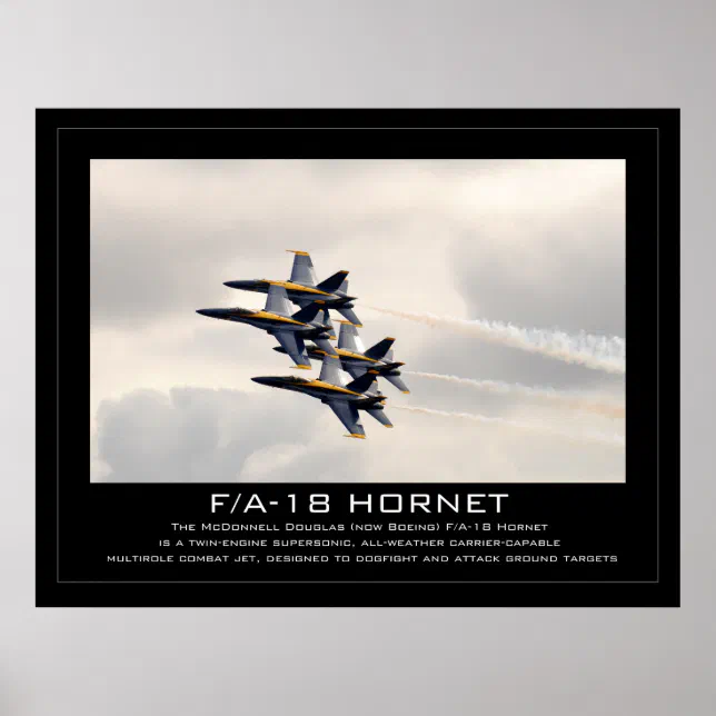 F/A-18 Hornet Poster | Zazzle