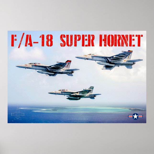 F/A-18 SUPER HORNET POSTER (Front)