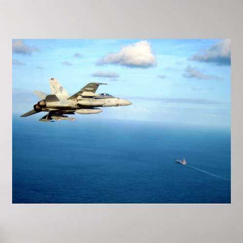 FA_18A Hornet Strike Fighter Squadron 87 Poster