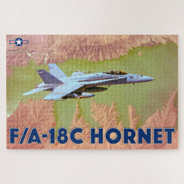 F/A-18C HORNET (20x30 INCH) Jigsaw Puzzle (Horizontal)