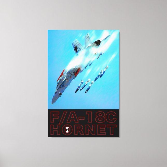 F/A-18C HORNET 32x48 Canvas Print (Front)
