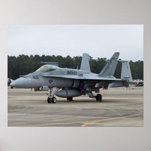 FA_18C of VMFA_251 from MCAS Beaufort SC Poster