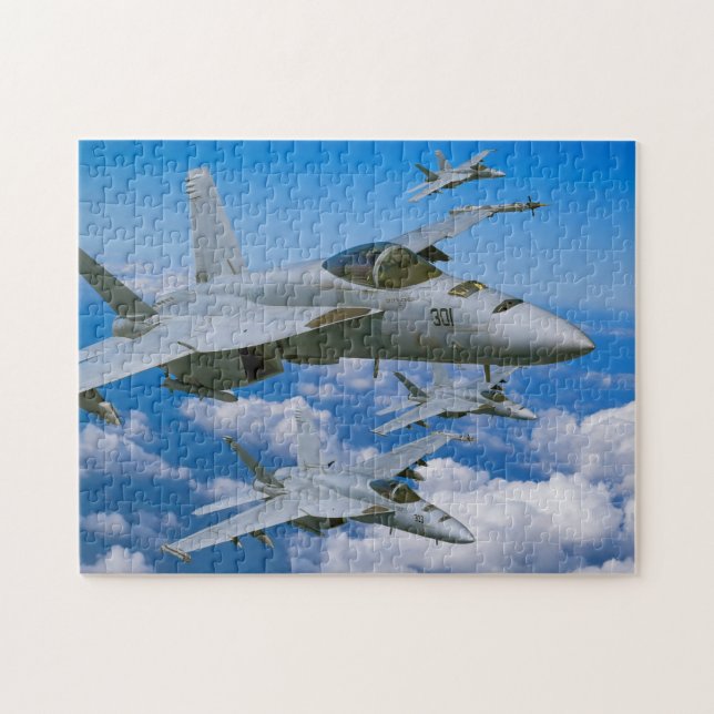 F/A-18E SUPER HORNET (11x14 INCH) Jigsaw Puzzle (Horizontal)
