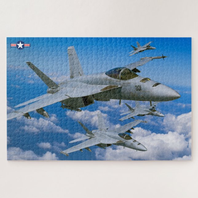 F/A-18E SUPER HORNET (20x30 INCH) Jigsaw Puzzle (Horizontal)