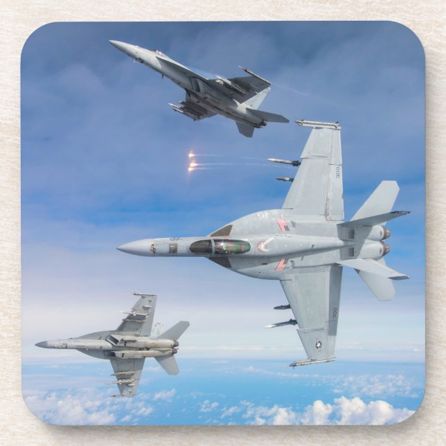 F/A-18E SUPER HORNET BEVERAGE COASTER (Front)