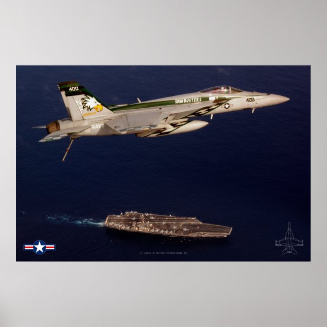F/A-18E SUPER HORNET POSTER (Front)