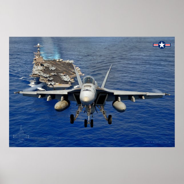 F/A-18E SUPER HORNET POSTER (Front)