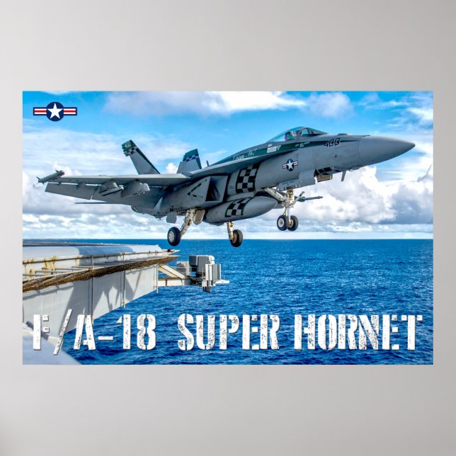 F/A-18E SUPER HORNET POSTER (Front)