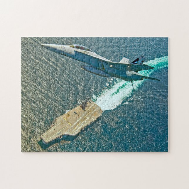 F/A-18F SUPER HORNET (11x14 INCH) Jigsaw Puzzle (Horizontal)