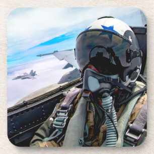F/A-18F SUPER HORNET PILOT BEVERAGE COASTER