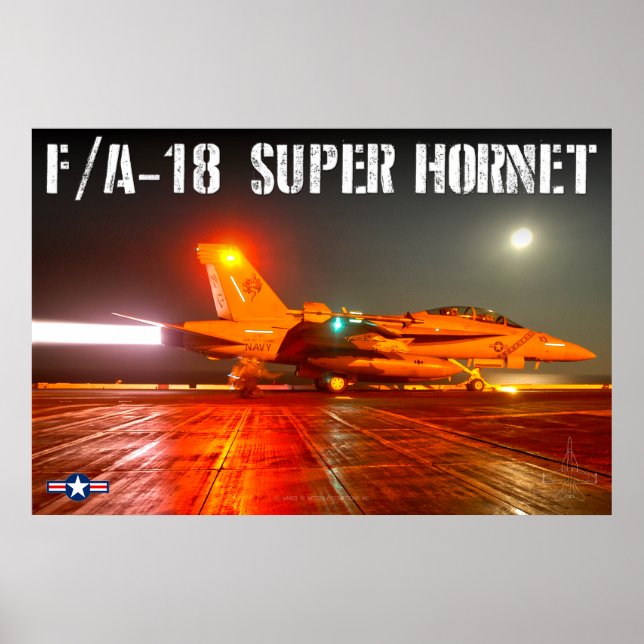 F/A-18F SUPER HORNET POSTER (Front)