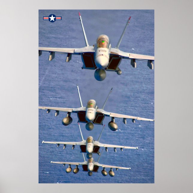 F/A-18F SUPER HORNET POSTER (Front)