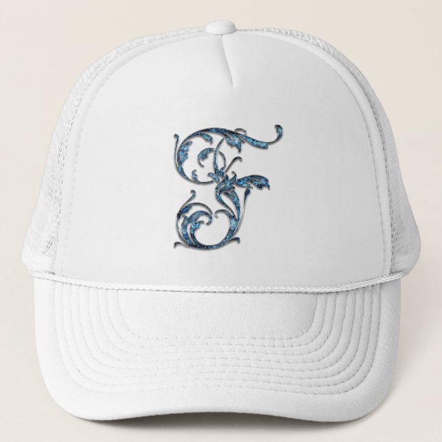 F alphabet letter personalized HAT (Front)