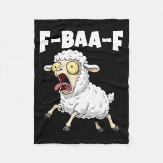 F-baa-f Meme – Funny Screaming Meme Graphic  Fleece Blanket