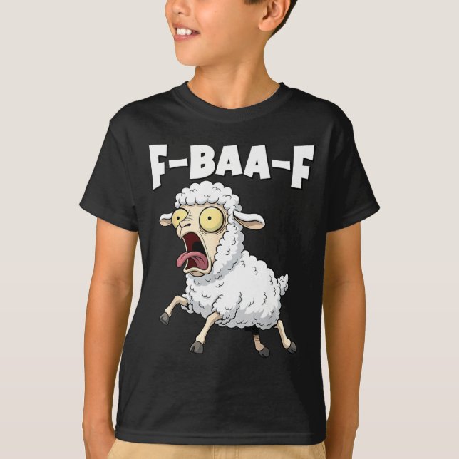 F-baa-f Meme – Funny Screaming Meme Graphic  T-Shirt (Front)
