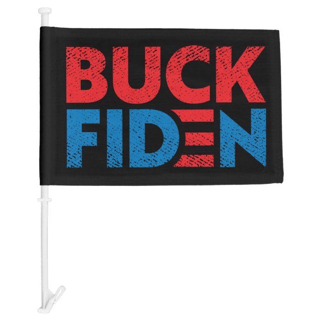 F Biden anti Biden pro Trump 2024 election  Car Flag (Front)
