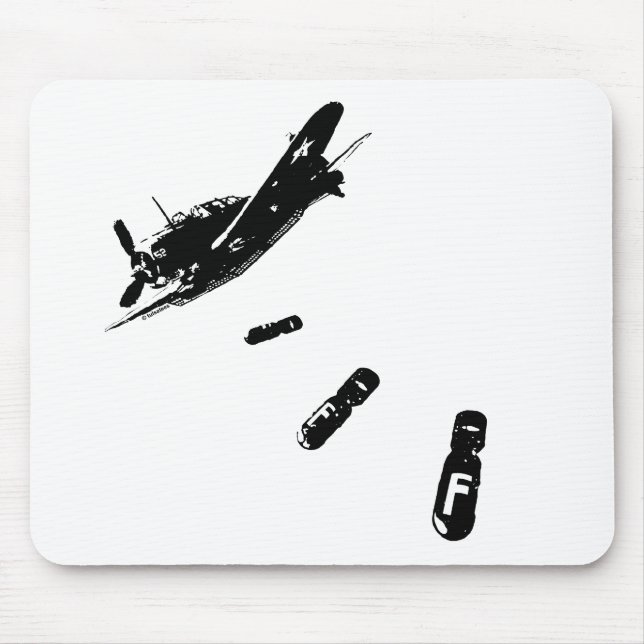F-Bomb Diver (Black) Mouse Pad (Front)