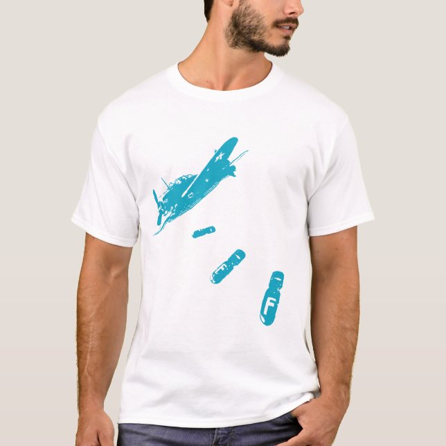 F-Bomb Diver (Light Blue) T-Shirt (Front)