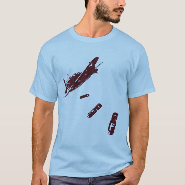F-Bomb Diver (Maroon) T-Shirt (Front)