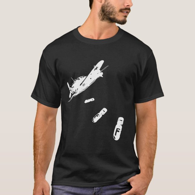 F-Bomb Diver (White) T-Shirt (Front)