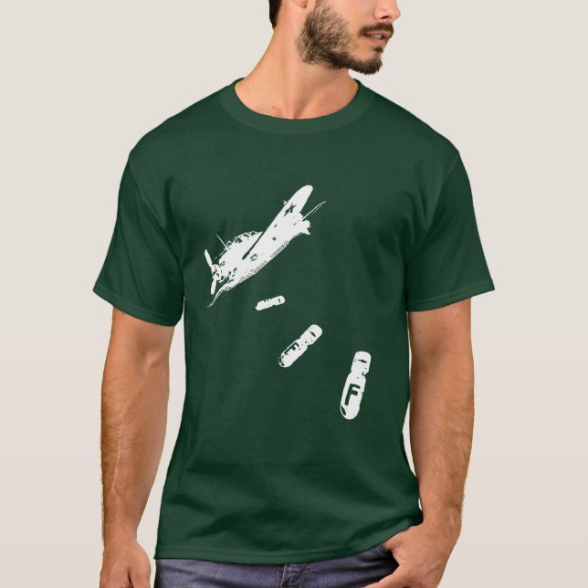 F-Bomb Diver (White) T-Shirt (Front)